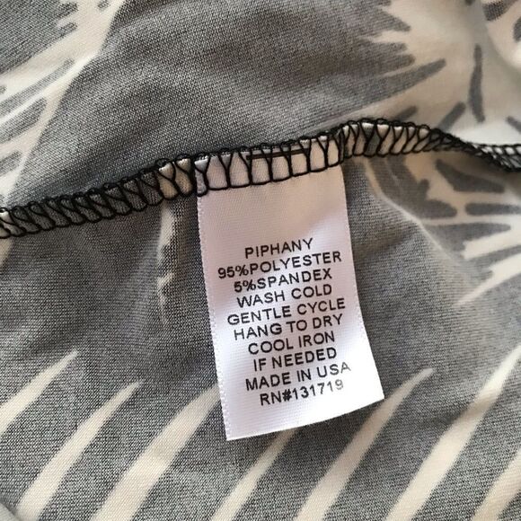 Piphany Tropical Print 3/4 sleeve dress size S - Picture 8 of 8